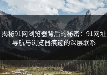 揭秘91网浏览器背后的秘密：91网址导航与浏览器痕迹的深层联系