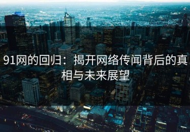91网的回归：揭开网络传闻背后的真相与未来展望