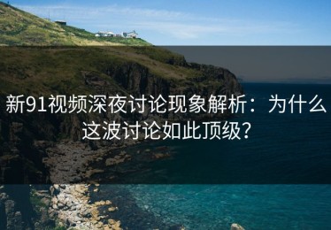 新91视频深夜讨论现象解析：为什么这波讨论如此顶级？