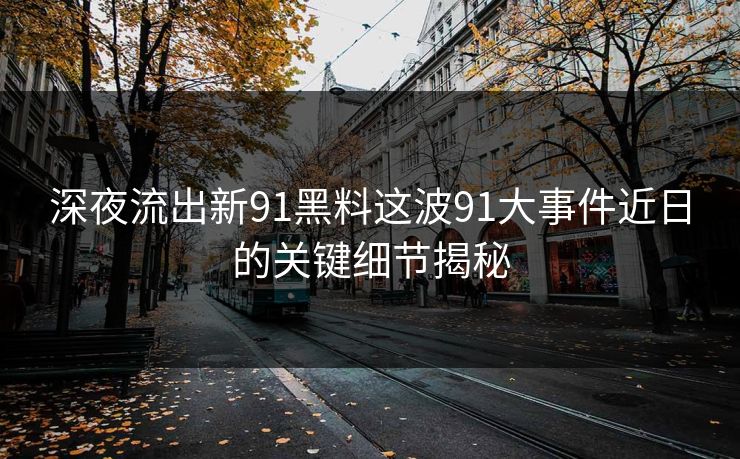 深夜流出新91黑料这波91大事件近日的关键细节揭秘 深夜流出新91黑料这波91大事件近日的关键细节揭秘