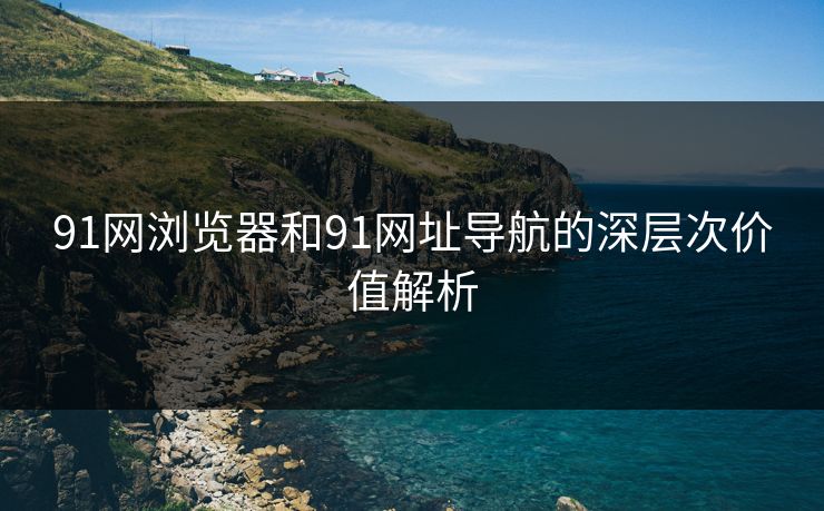 91网浏览器和91网址导航的深层次价值解析