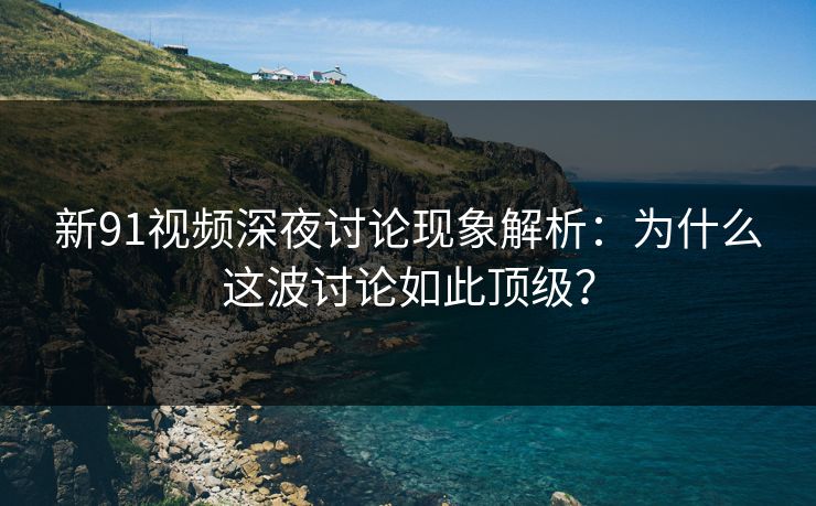 新91视频深夜讨论现象解析：为什么这波讨论如此顶级？